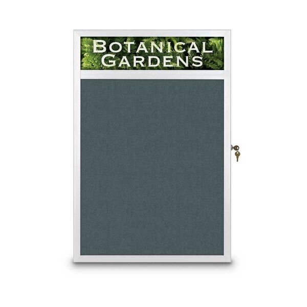 United Visual Products Open Faced Traditional Corkboard, 60x48" UV644A-BLACK-CORK - main